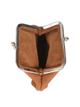 Porte-monnaie Etincelle Nubuck Cuir Etrier Marron etincelle nubuck EETN654-vue-porte