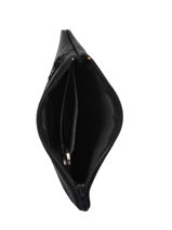 Purse Leather Etrier Black madras EMAD612-vue-porte