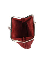 Leather Coin Purse Etincelle Nubuck Etrier Red etincelle nubuck EETN654-vue-porte