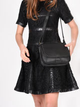 Sac Bandoulire Tradition Cuir Etrier Noir tradition EHER23-vue-porte