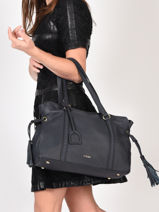 Leather Tote Bag Tradition Etrier Brown tradition EHER25-vue-porte