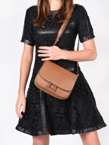 Crossbody Bag Tradition Leather Etrier Brown tradition EHER23-vue-porte