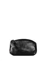 Leather S Coin Purse Etincelle Etrier Black etincelle irisee EETI652