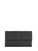 Leather Wallet Etincelle Nubuck Etrier Black etincelle nubuck EETN903