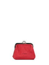 Portemonnee Etincelle Nubuck Leder Etrier Rood etincelle nubuck EETN654