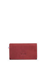 Porte-monnaie Etincelle Nubuck Cuir Etrier Rouge etincelle nubuck EETN650