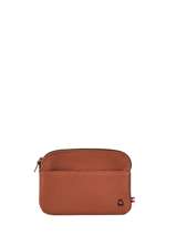 Purse Leather Etrier Brown madras EMAD339