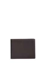 Leather Wallet Oil Etrier Black oil EOIL121