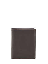 Leather Wallet Oil Etrier Brown oil EOIL015