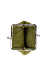 Leather Coin Purse Etincelle Nubuck Etrier Green etincelle nubuck EETN654-vue-porte