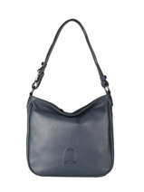 Shoulder Bag Balade Leather Etrier Blue balade EBAL17