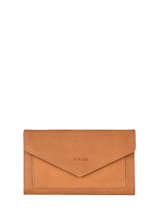 Portefeuille Leder Etrier Bruin etincelle nubuck EETN701