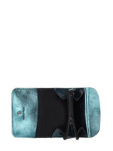 Portemonnee Etincelle Leder Etrier Blauw etincelle irisee EETI650-vue-porte