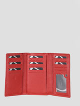 Leather Balade Wallet Etrier Red balade EBAL95-vue-porte