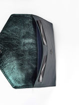 Leather Wallet Etincelle Etrier Gray etincelle irisee EETI054-vue-porte