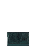Portemonnee Leder Etrier Blauw etincelle irisee EETI469