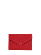 Porte-papiers Etincelle Nubuck Cuir Etrier Rouge etincelle nubuck EETN054