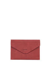 Porte-papiers Etincelle Nubuck Cuir Etrier Rouge etincelle nubuck EETN054