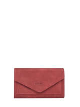 Portefeuille Etincelle Nubuck Cuir Etrier Rouge etincelle nubuck EETN469