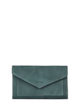 Portefeuille Leder Etrier Groen etincelle nubuck EETN701