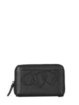 Compact Leather Alezan Wallet Etrier Black alezan EALE090M