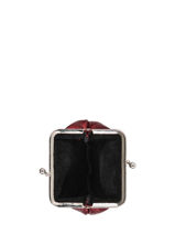 Portemonnee Etincelle Leder Etrier Rood etincelle irisee EETI654-vue-porte