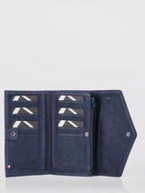 Portefeuille Cuir Etrier Bleu etincelle nubuck EETN701-vue-porte