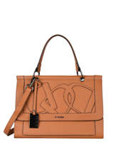Large Leather Alezan Top-handle Bag Etrier Brown alezan EALE001L