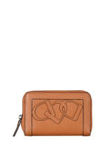 Compact Leather Alezan Wallet Etrier Brown alezan EALE090M
