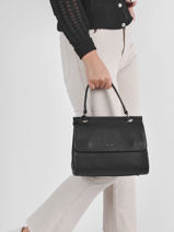 Shoulder Bag Blazer Leather Etrier Black blazer EBLA001M-vue-porte