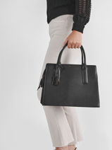 Handbag Blazer Leather Etrier Brown blazer EBLA003M-vue-porte