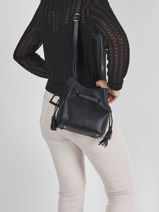 Cross Body Tas Blazer Leder Etrier Zwart blazer EBLA004S-vue-porte