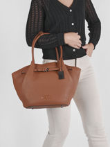 Schoudertas Ecuyer Leder Etrier Bruin ecuyer EECU15-vue-porte