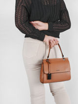 Sac Bandoulire Blazer Cuir Etrier Marron blazer EBLA001M-vue-porte