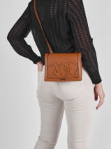 Shoulder Bag Alezan Leather Etrier Brown alezan EALE002S-vue-porte