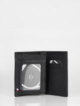 Portefeuille Met Kaarthouder Madras Leder Etrier Zwart madras EMAD748-vue-porte