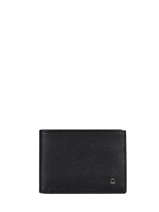 Wallet With Card Holder Leather Etrier Black madras EMAD740
