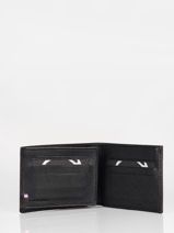 Wallet Leather Etrier Black madras EMAD740-vue-porte