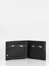 Wallet With Card Holder Leather Etrier Black madras EMAD740-vue-porte