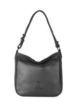 Small Leather Balade Shoulder Bag Etrier Black balade EBAL17
