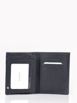 Portefeuille Porte-cartes Cuir Etrier Bleu madras EMAD748-vue-porte