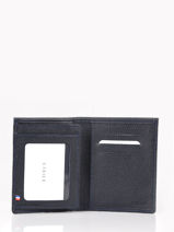 Wallet Leather Etrier Blue madras EMAD748-vue-porte