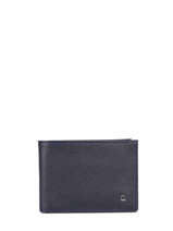 Wallet With Card Holder Leather Etrier Blue madras EMAD740