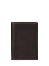 Wallet Leather Etrier Brown oil EOIL025