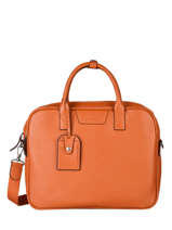 Porte-documents Flandres 2 Compartiments Cuir Etrier Orange flandres EFLA8252