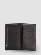 Leather Oil Cardholder Etrier Black oil EOIL06B-vue-porte