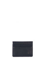 Card Holder Leather Etrier Blue madras EMAD011