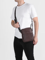 Cross Body Tas Spider Leder Etrier spider 12645-vue-porte