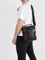 Sac Bandoulire Flandres Cuir Etrier Marron flandres EFLA732M-vue-porte
