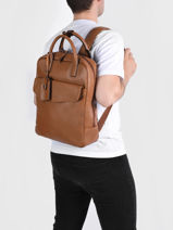 Sac  Dos Business Flandres 1 Compartiment Cuir Etrier flandres EFLA8271-vue-porte